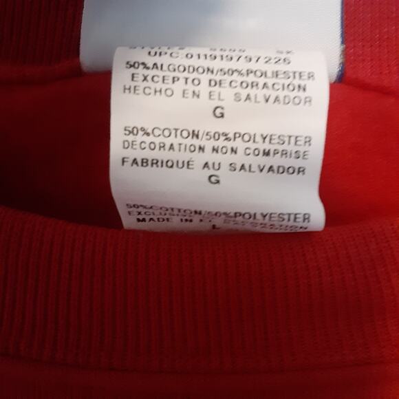 San Diego 619 Crewneck Sweatshirt Mens L Red Champion Eco - Picture 5 of 8